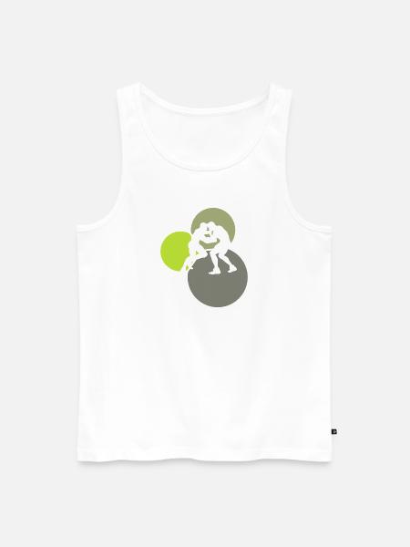 Kampfsport Kampfkunst Wrestler - Männer Premium Bio Tank Top - Weiß