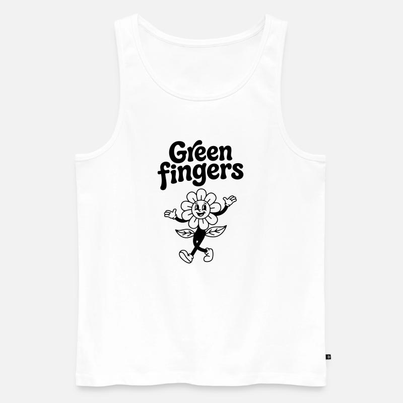 Gartenarbeit - Männer Premium Bio Tank Top - Weiß