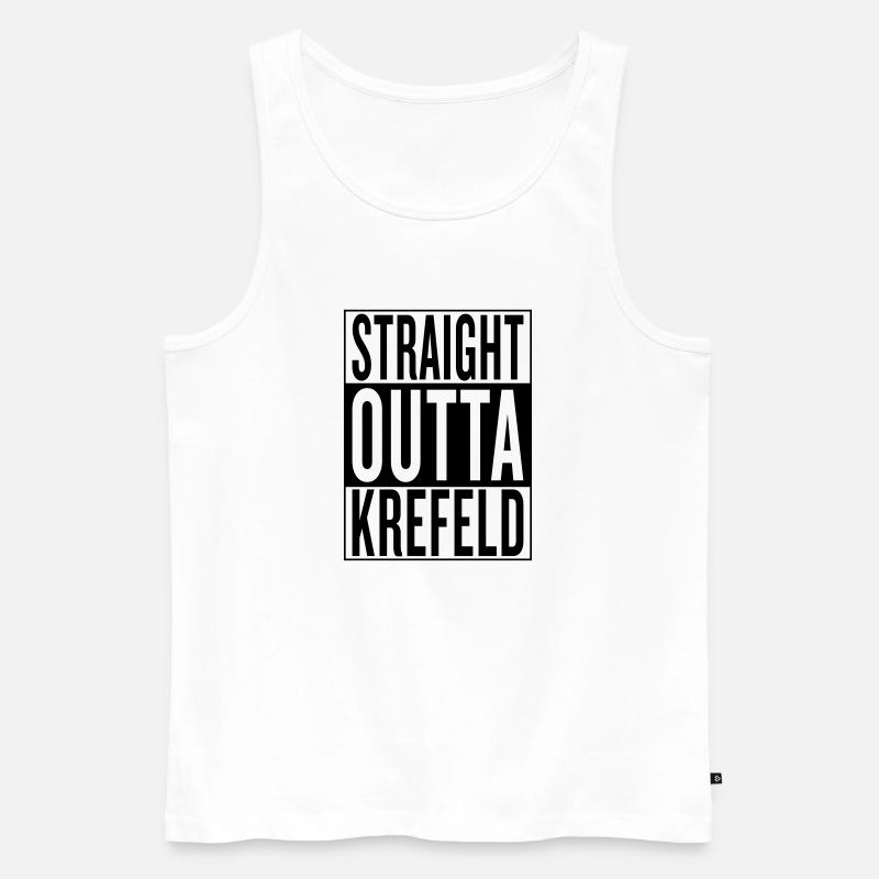 Krefeld - Männer Premium Bio Tank Top - Weiß