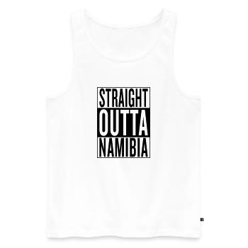 Namibia - Men's Premium Organic Tank Top - white - Front - AI Model Male 178 light (178cm)