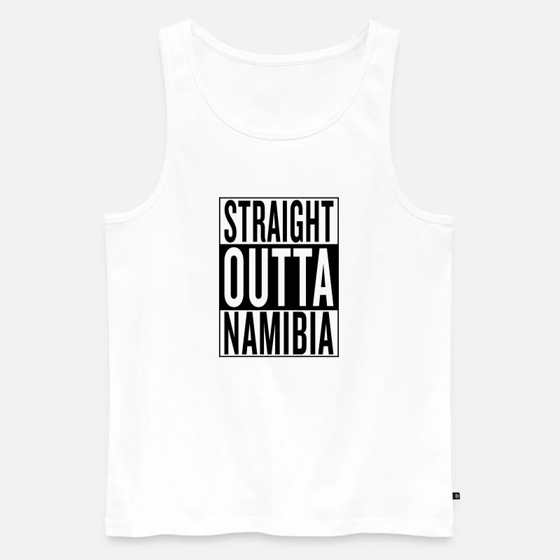 Namibia - Männer Premium Bio Tank Top - Weiß