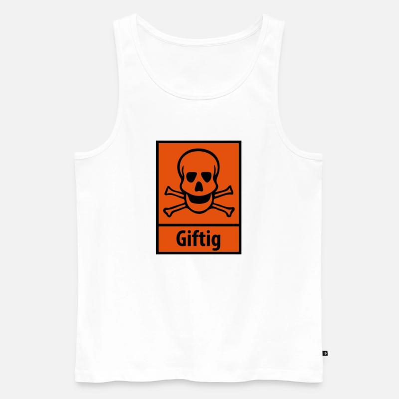 Giftig - Männer Premium Bio Tank Top - Weiß