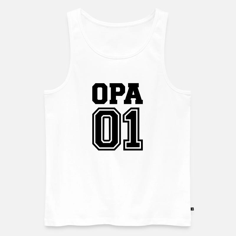 Opa - Männer Premium Bio Tank Top - Weiß