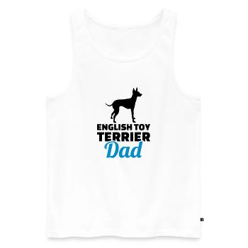 English Toy Terrier - Débardeur bio Premium Homme - blanc - Devant - Michal (187cm)