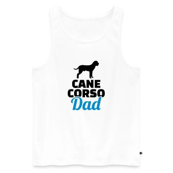 Cane Corso - Men's Premium Organic Tank Top - white - Front - AI Model Male 178 light (178cm)