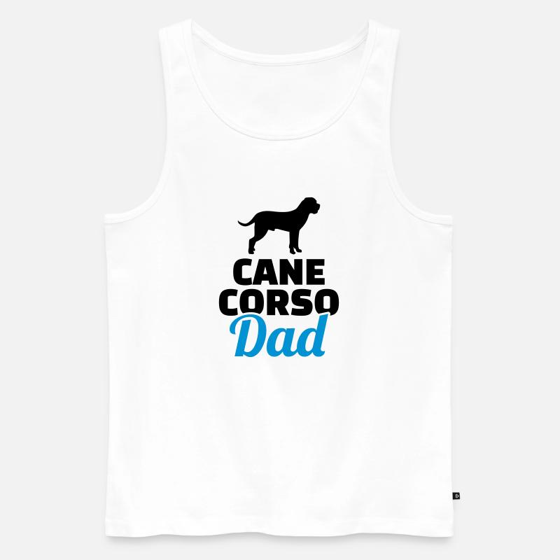 Cane Corso - Männer Premium Bio Tank Top - Weiß