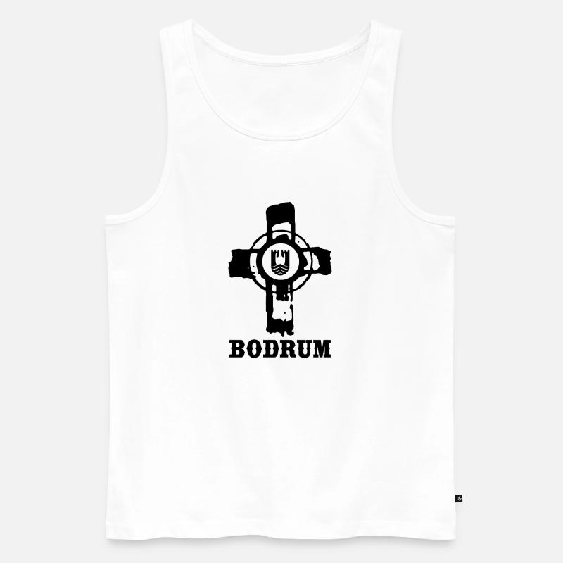 Bodrum - Männer Premium Bio Tank Top - Weiß