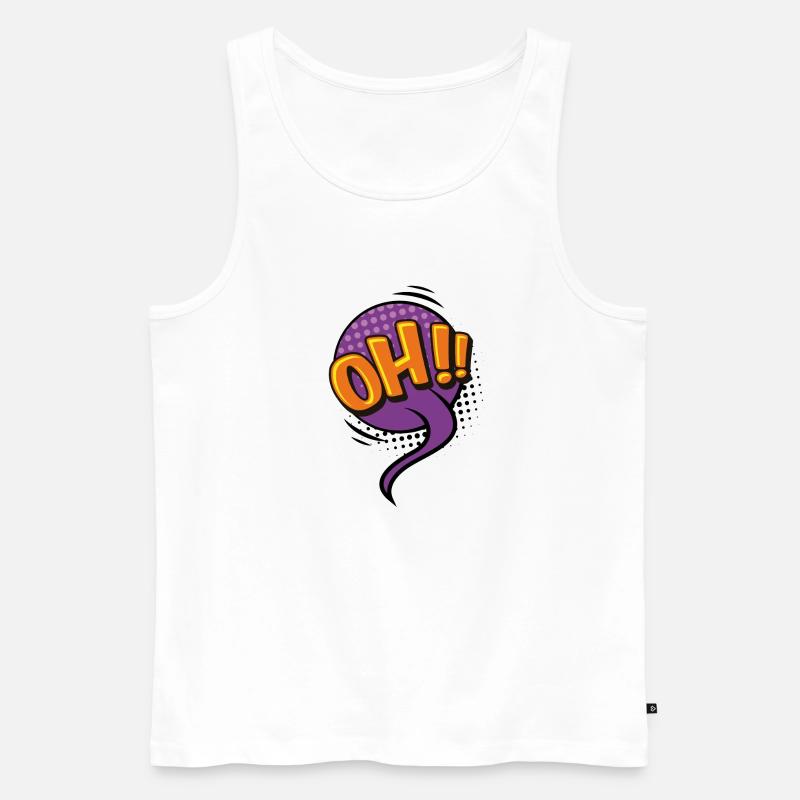 popart 05 - Männer Premium Bio Tank Top - Weiß