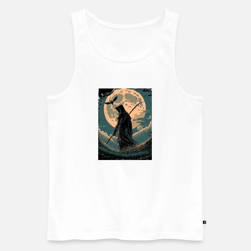 Sensenmann Atemberaubender Vektor - Männer Premium Bio Tank Top - Weiß