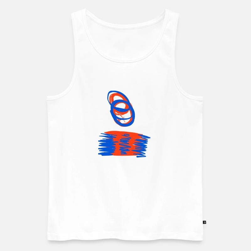 B wie Basel das Baselsouvenir - Männer Premium Bio Tank Top - Weiß