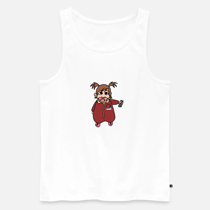 Der Schlafsack - Männer Premium Bio Tank Top - Weiß