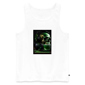 St. Patrick‘s Day - Männer Premium Bio Tank Top - Weiß - Vorne - Michal (187cm)