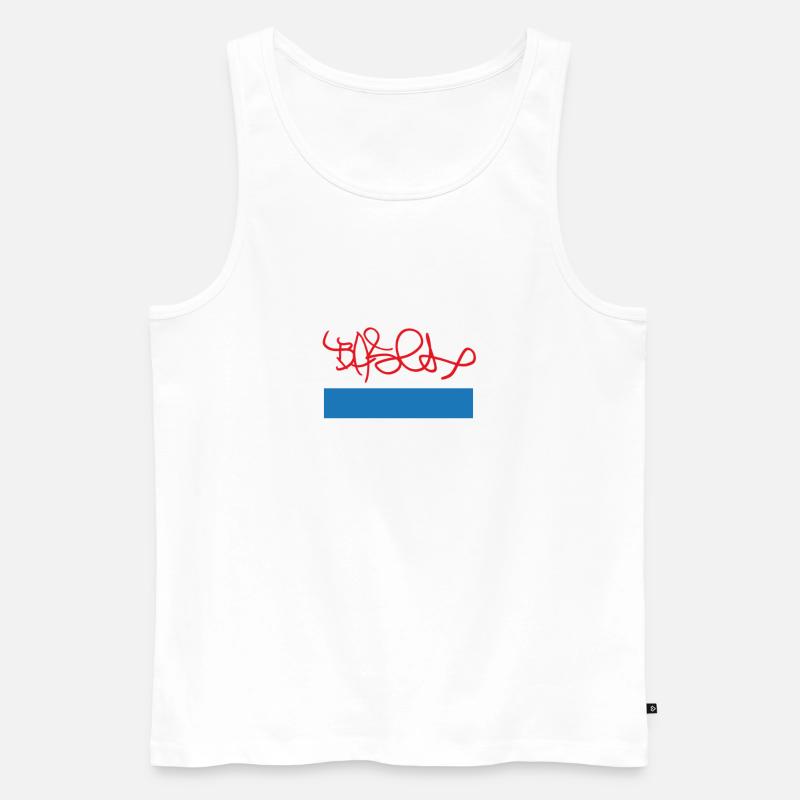 Basel - Männer Premium Bio Tank Top - Weiß