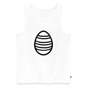 Easter Egg - Men's Premium Organic Tank Top - white - Front - AI Model Male 178 light (178cm)