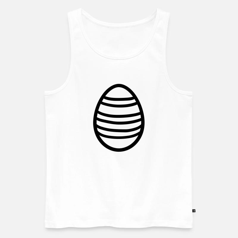 Osterei - Männer Premium Bio Tank Top - Weiß