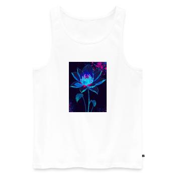 Flourish in the Void - Men's Premium Organic Tank Top - white - Front - Michal (187cm)