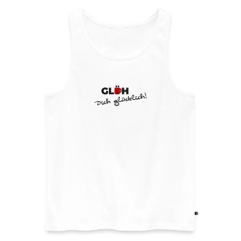 Glühwein - Männer Premium Bio Tank Top - Weiß - Vorne - Michal (187cm)