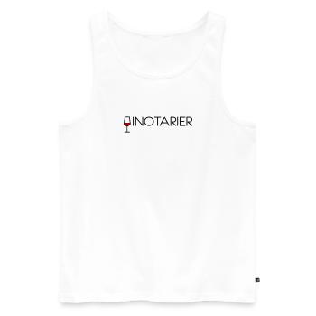 Vinotarier - Männer Premium Bio Tank Top - Weiß - Vorne - Michal (187cm)