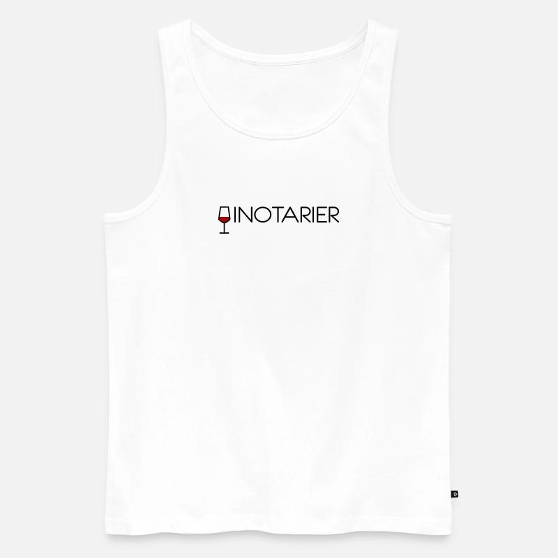 Vinotarier - Männer Premium Bio Tank Top - Weiß