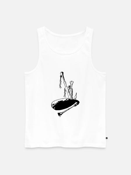 Dudelsack, Hümmelchen, Sackpfeife, Marktsack - Männer Premium Bio Tank Top - Weiß