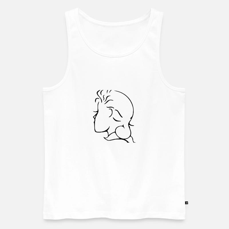 Illusion design - Männer Premium Bio Tank Top - Weiß