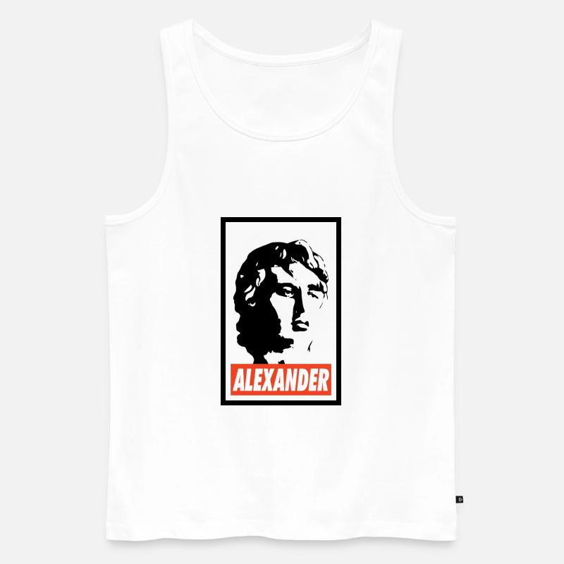 Alexander Hamilton - Männer Premium Bio Tank Top - Weiß