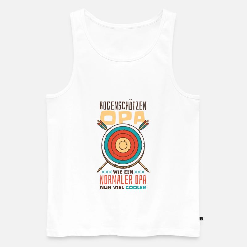 Bogenschütze Bogensport Bogen Bogenschießen - Männer Premium Bio Tank Top - Weiß