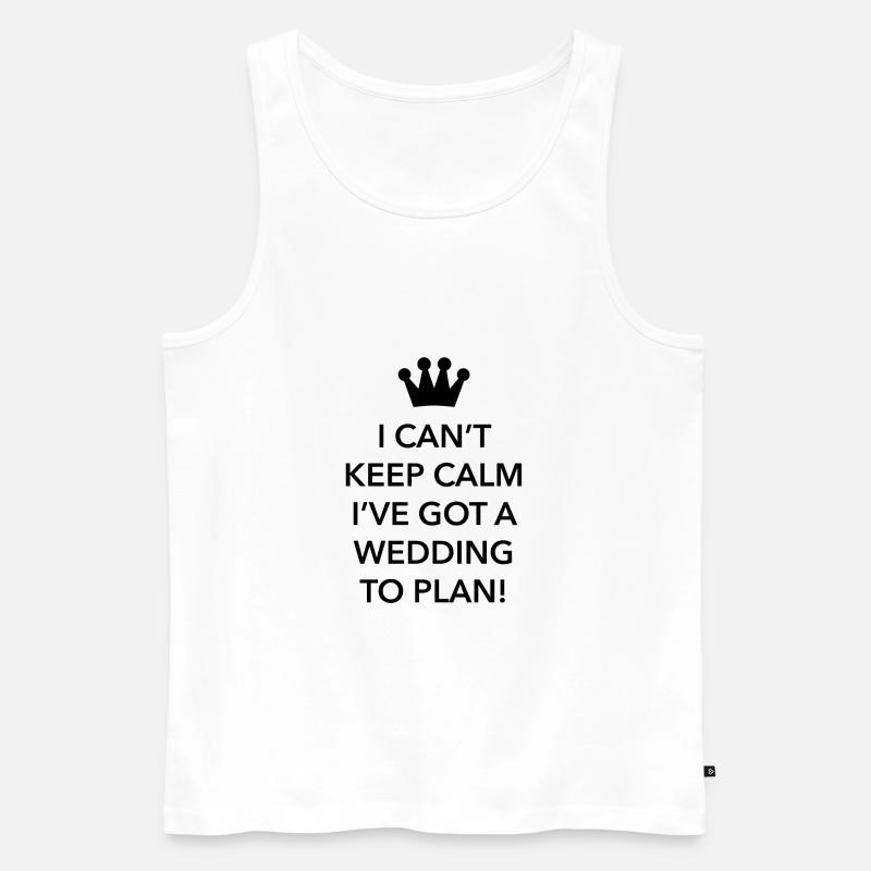 Hochzeit zu planen - Männer Premium Bio Tank Top - Weiß