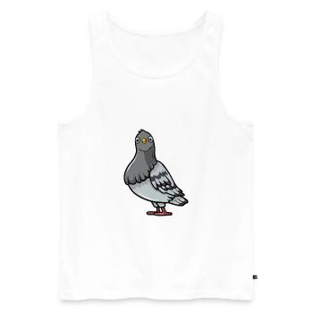 Dove - Men's Premium Organic Tank Top - white - Front - Michal (187cm)