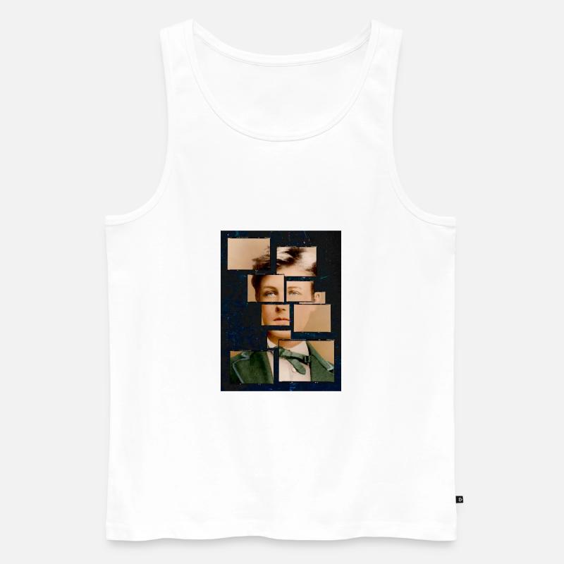 Crypto Rambaud V2 6m 1 - Männer Premium Bio Tank Top - Weiß