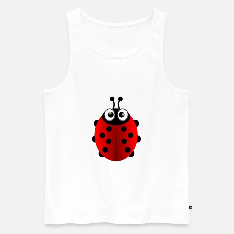 Marienkäfer (ladybug) 01 - Männer Premium Bio Tank Top - Weiß