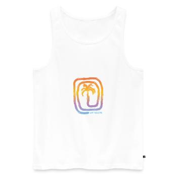 Cool Saint Augustine Florida Palm Tree Souvenir - Débardeur bio Premium Homme - blanc - Devant - Michal (187cm)