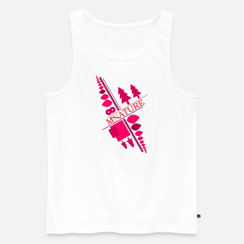 N(M)ature - Männer Premium Bio Tank Top - Weiß