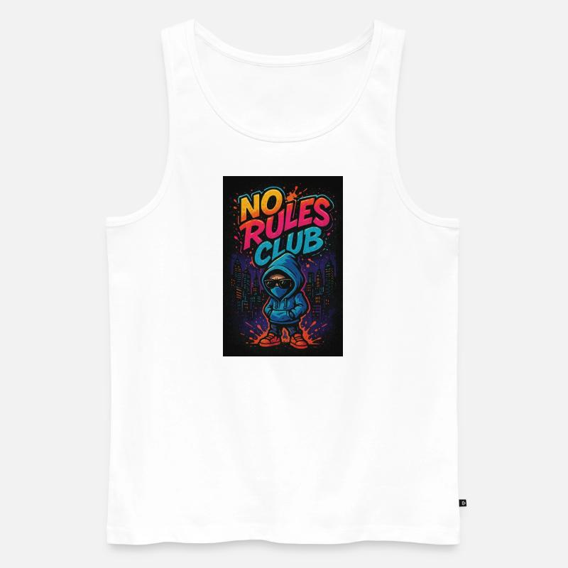 A5A5590F E80D 4A1A 8598 91BBEB1E53B5 - Männer Premium Bio Tank Top - Weiß