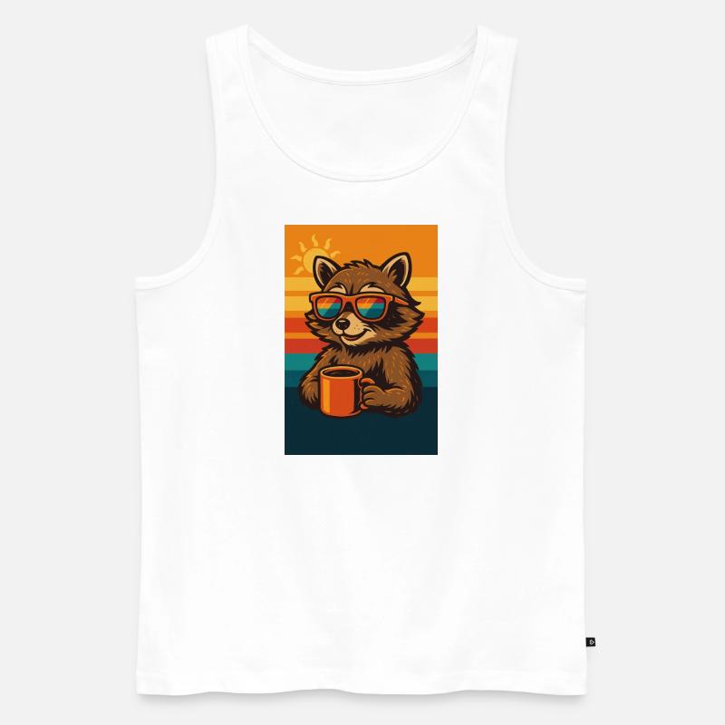 7BEBC6A3 71D8 4112 8DC4 B19ECED59D22 - Männer Premium Bio Tank Top - Weiß