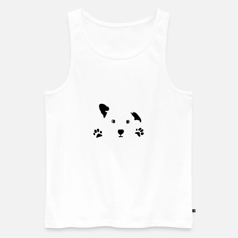 Hund, Hündchen - Männer Premium Bio Tank Top - Weiß