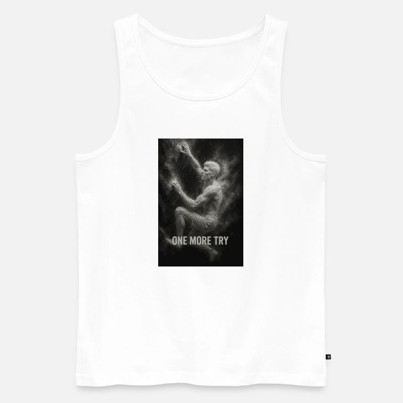 One more try. - Men's Premium Organic Tank Top - white