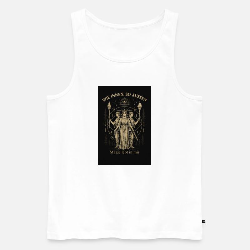4D5A308B F03D 46F7 BE20 75B20CB61337 - Männer Premium Bio Tank Top - Weiß