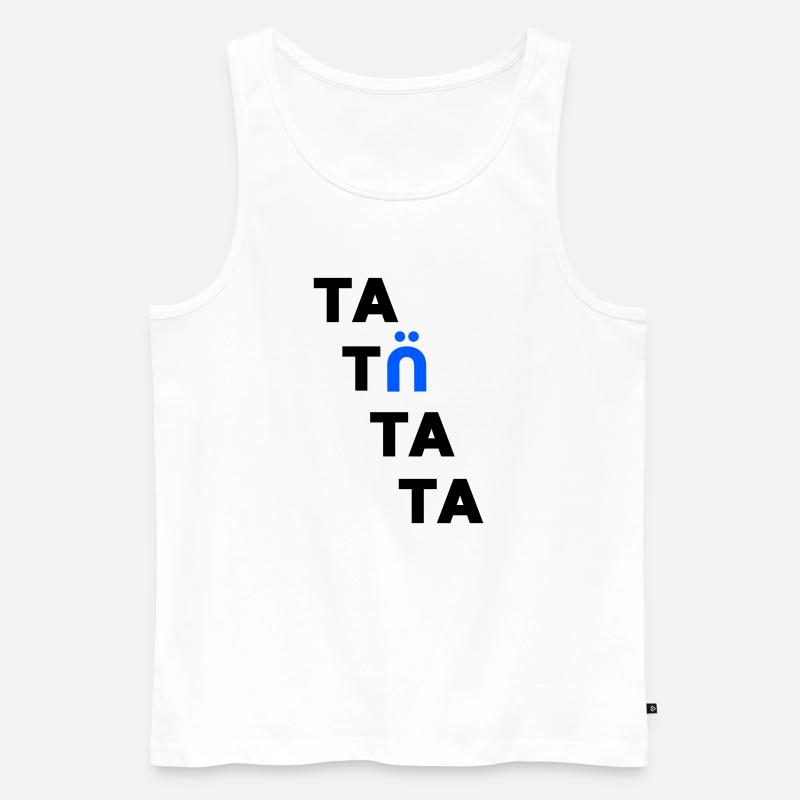 tatuetata - Männer Premium Bio Tank Top - Weiß