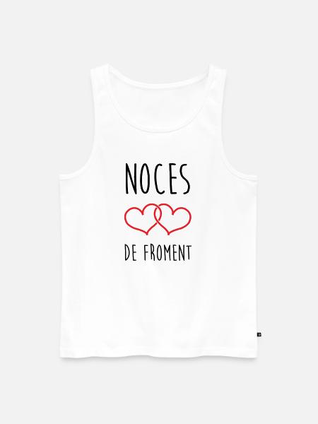 wheat wedding 3 years of marriage - Men's Premium Organic Tank Top - white