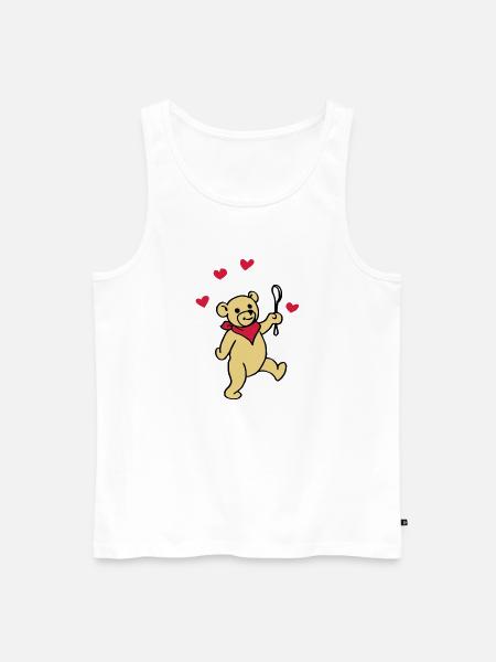 Teddy Baby - Men's Premium Organic Tank Top - white