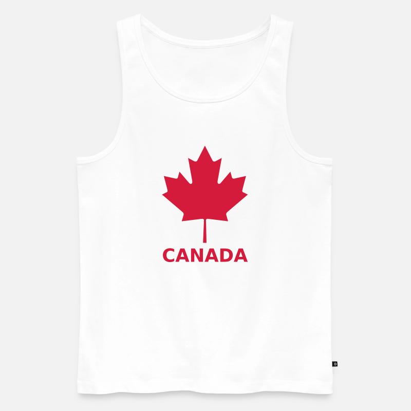 Kanada - Männer Premium Bio Tank Top - Weiß