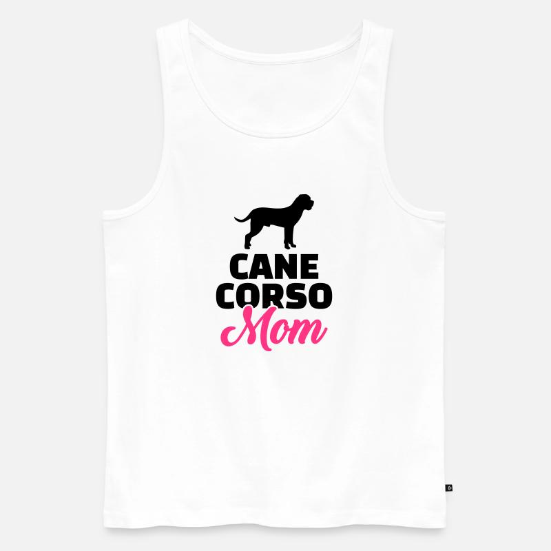 Cane Corso - Männer Premium Bio Tank Top - Weiß