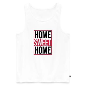 Home Sweet Home - Men's Premium Organic Tank Top - white - Front - AI Model Male 178 light (178cm)