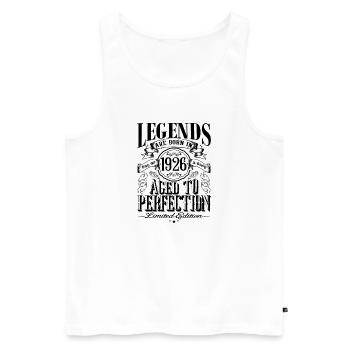 Vintage Born One Month 1926 Birthday - Men's Premium Organic Tank Top - white - Front - Michal (187cm)
