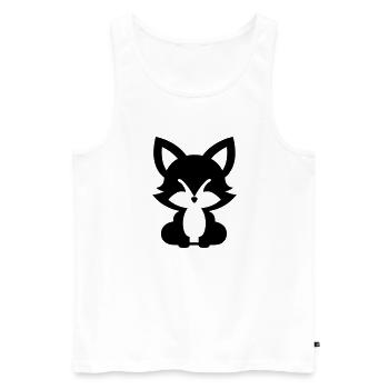 Renard - Débardeur bio Premium Homme - blanc - Devant - Michal (187cm)