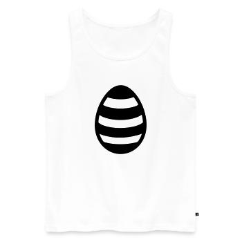 Ei - Männer Premium Bio Tank Top - Weiß - Vorne - AI Model Male 178 light (178cm)