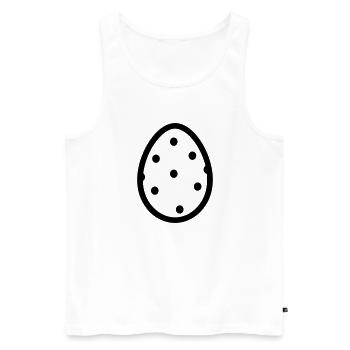 Ei - Männer Premium Bio Tank Top - Weiß - Vorne - AI Model Male 178 light (178cm)
