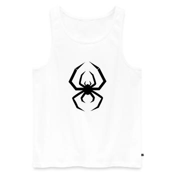 Spinne - Männer Premium Bio Tank Top - Weiß - Vorne - AI Model Male 178 light (178cm)