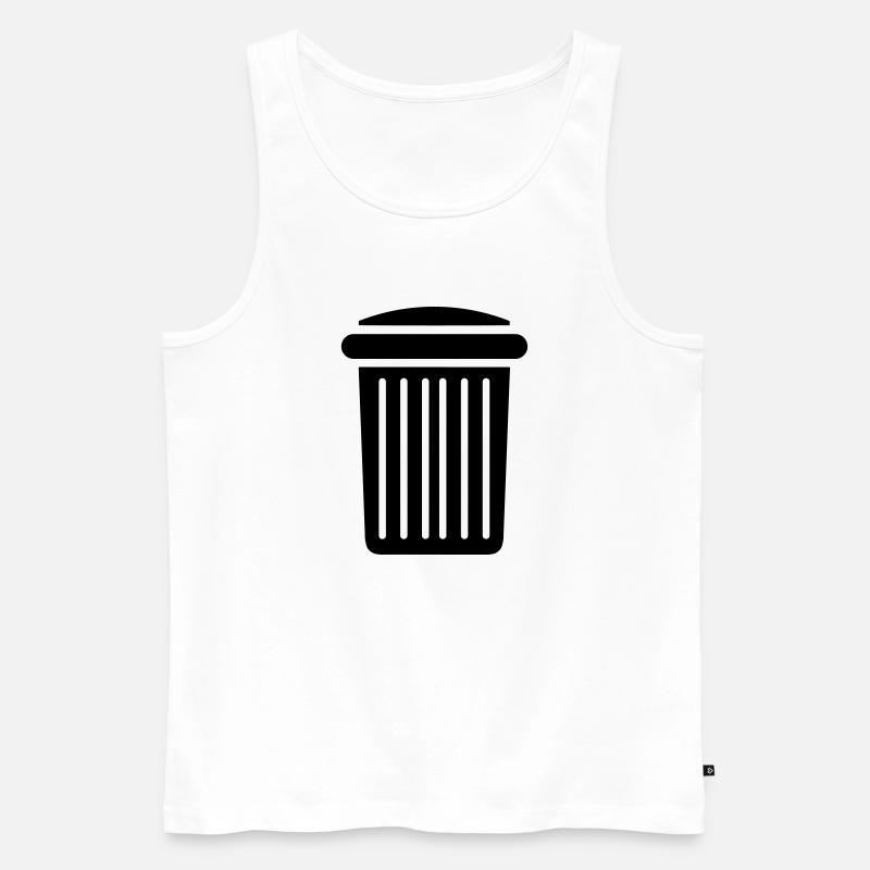 Mülltonne - Männer Premium Bio Tank Top - Weiß